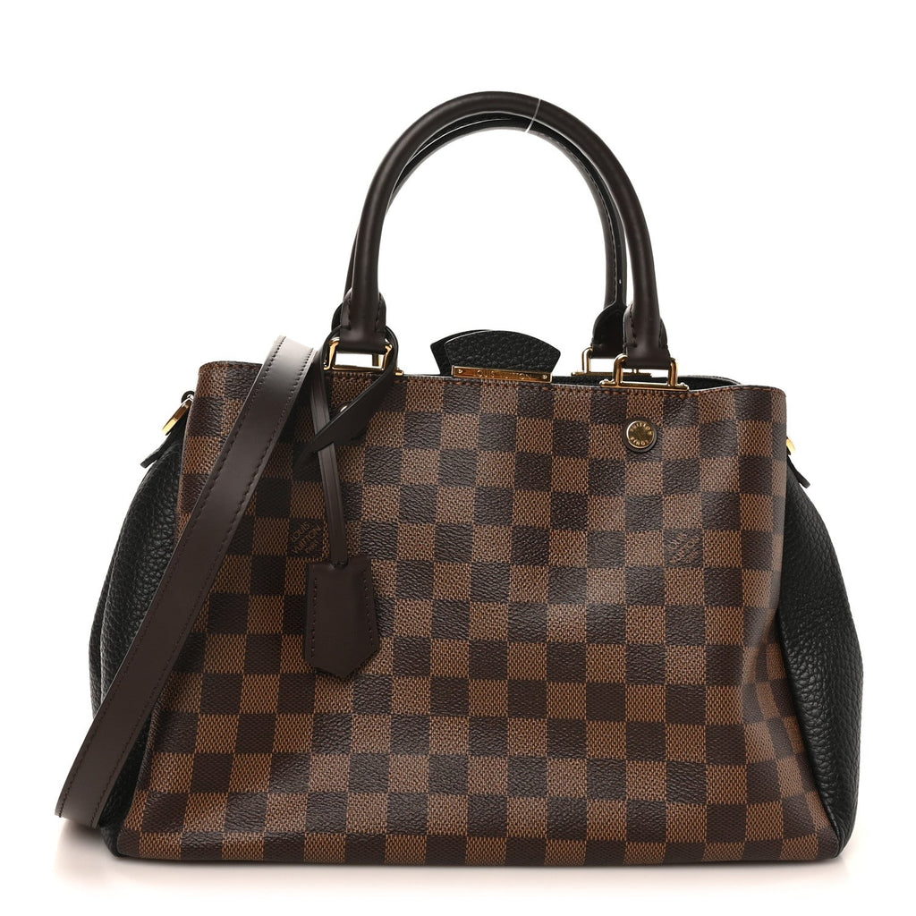 Louis Vuitton Damier Ebene Cuir Taurillon Brittany Black