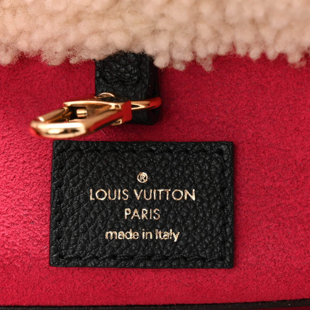 Louis Vuitton Calfskin Monogram Teddy Neverfull MM Black