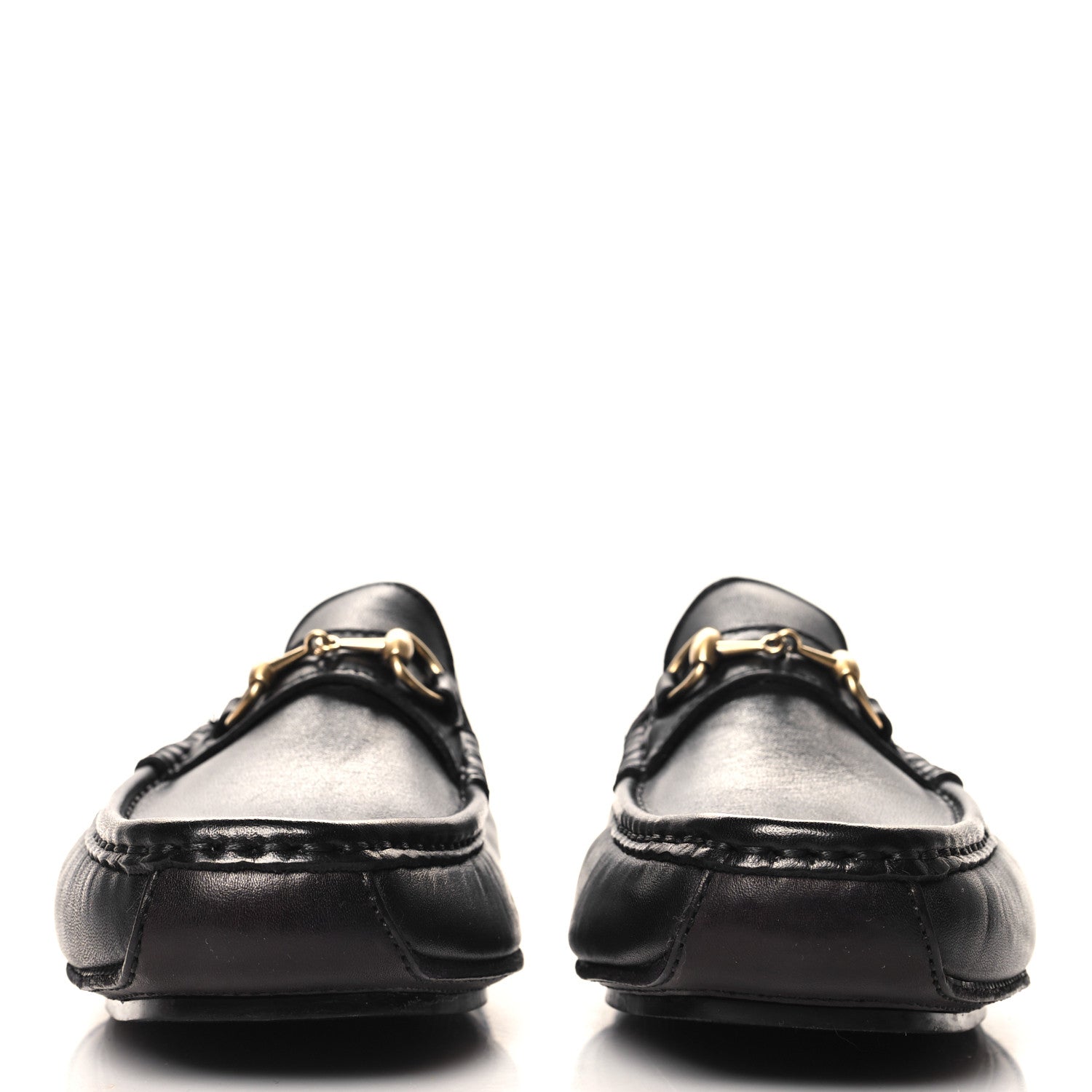 Gucci Calfskin Mens Horsebit Loafers 10 Brown
