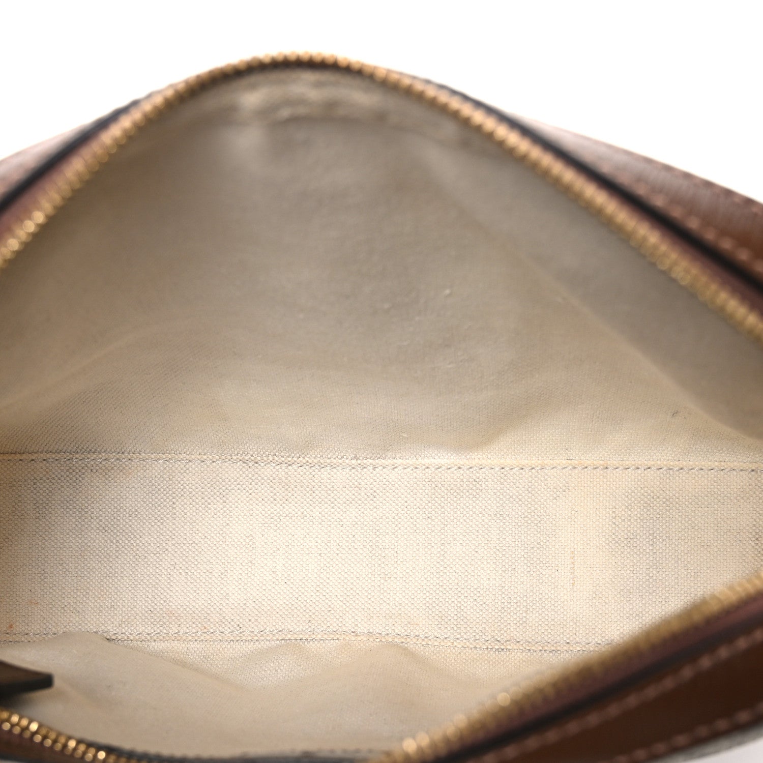 Gucci GG Supreme Monogram Azalea Calfskin Retro Interlocking G Messenger Shoulder Bag Beige Ebony Brown Sugar
