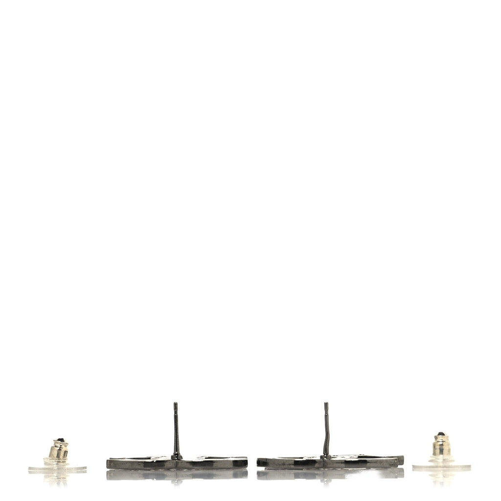 Ruthenium Crystal CC Earrings