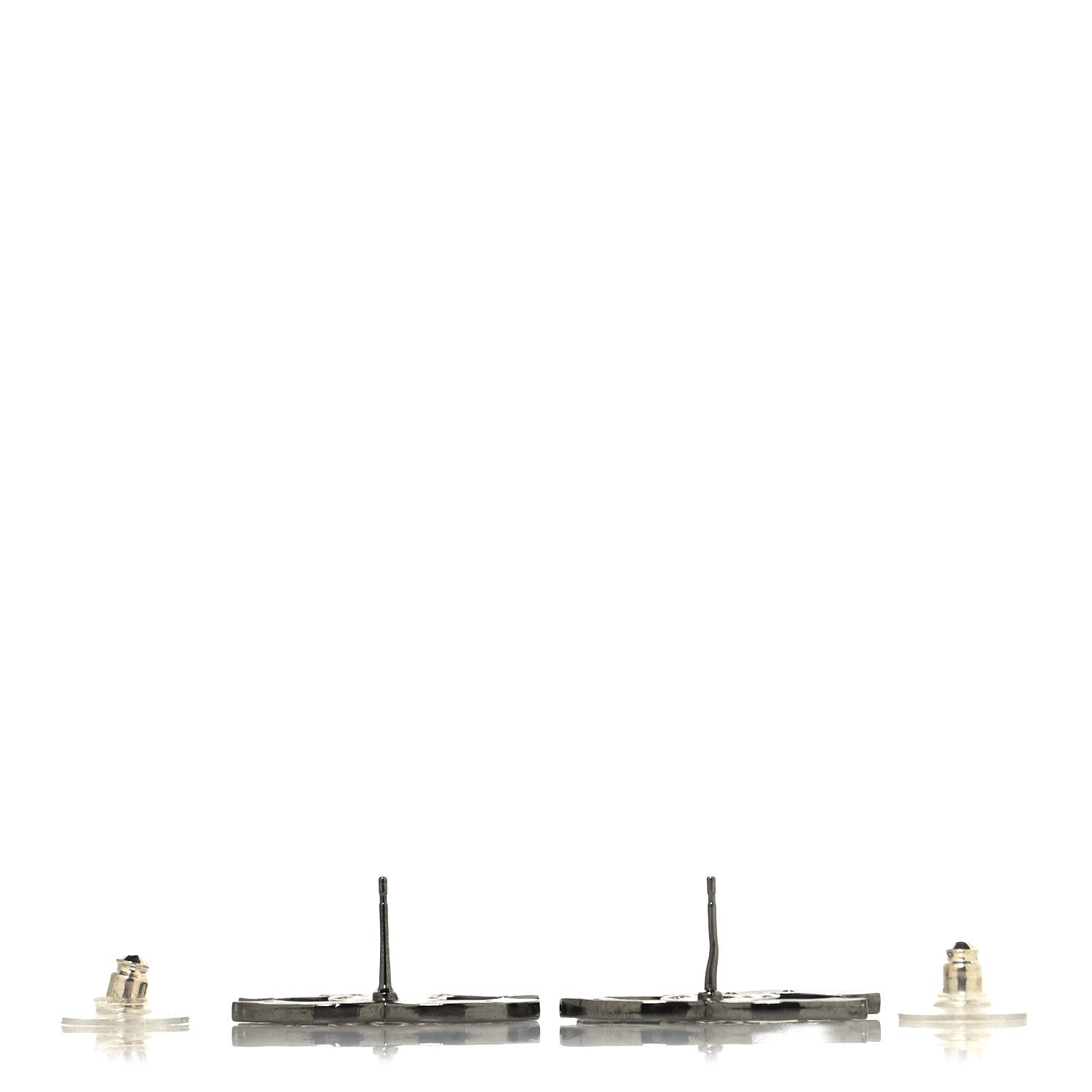 Ruthenium Crystal CC Earrings