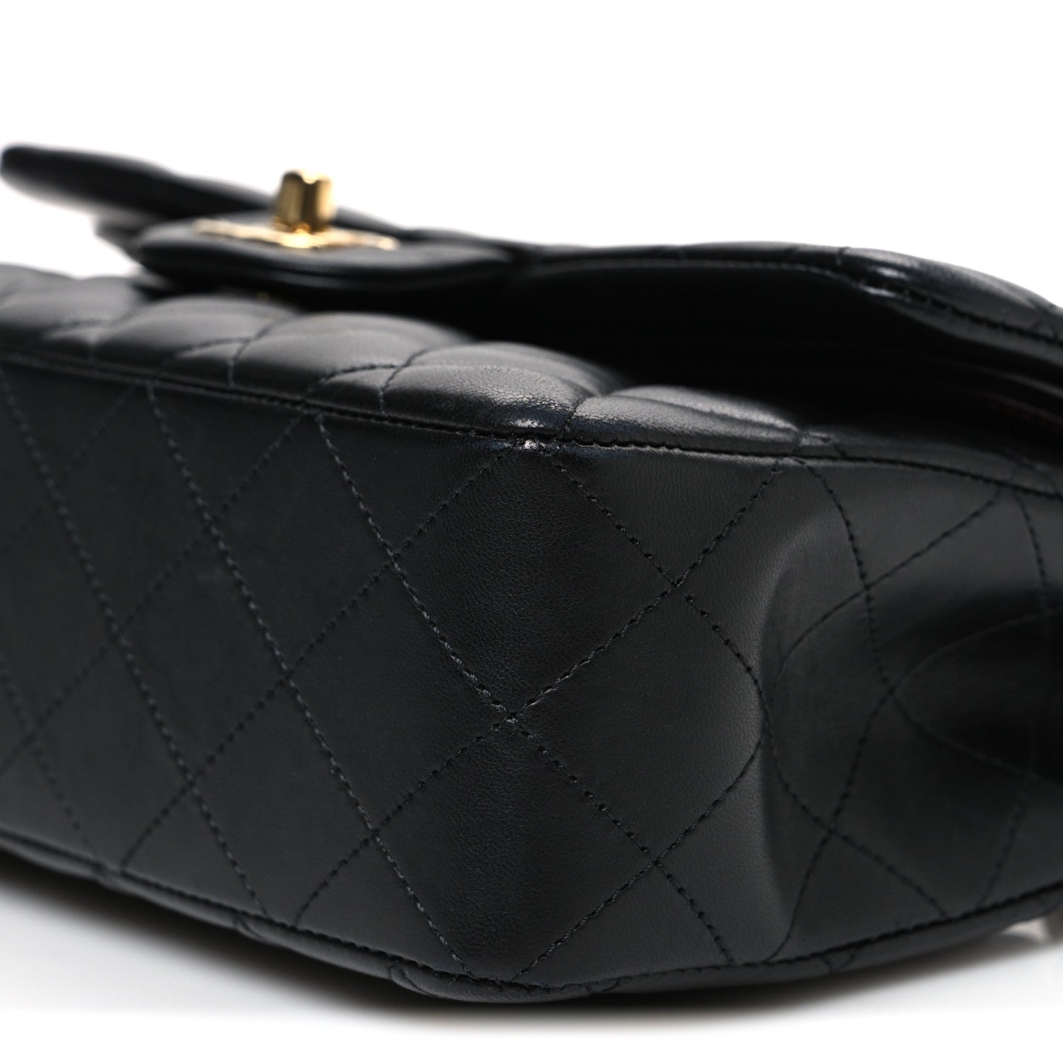 Chanel Lambskin Quilted Small Double Flap Black