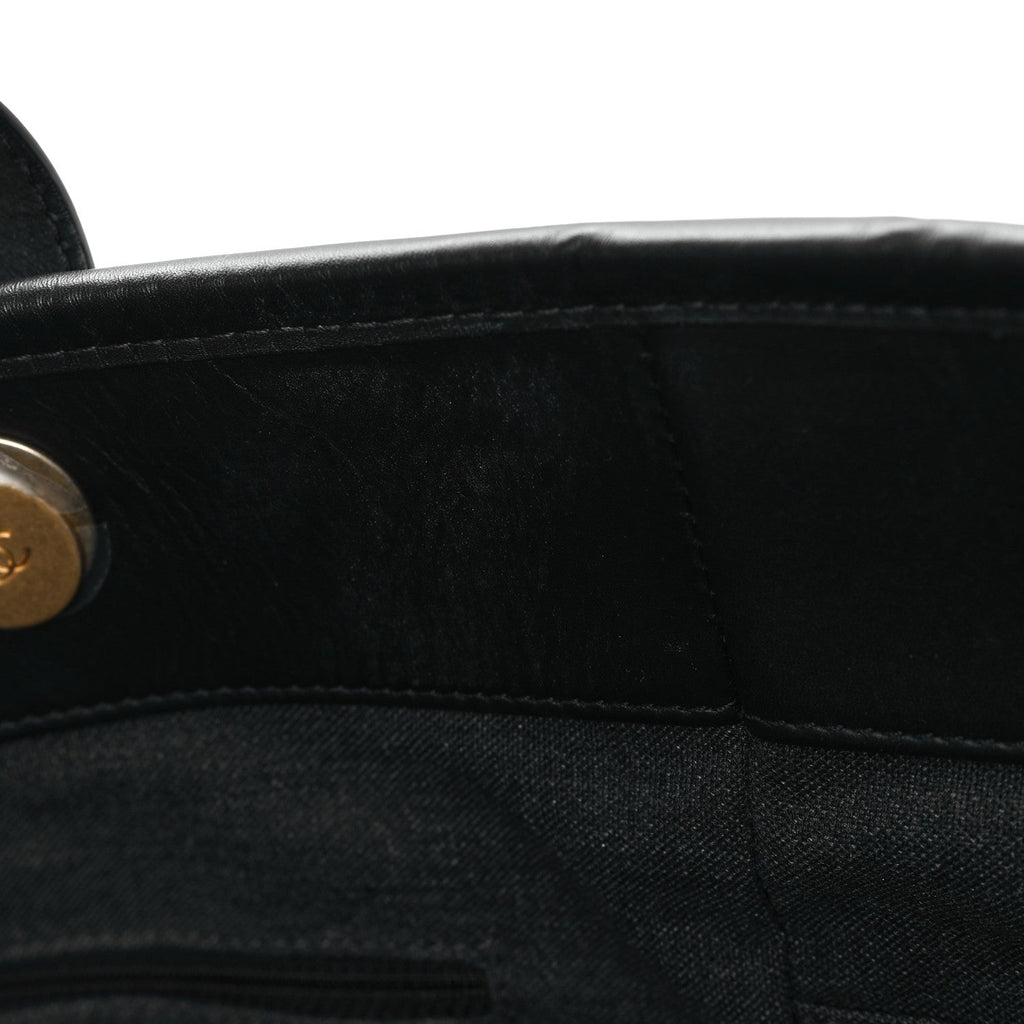 Chanel Calfskin Medium Deauville Tote Black