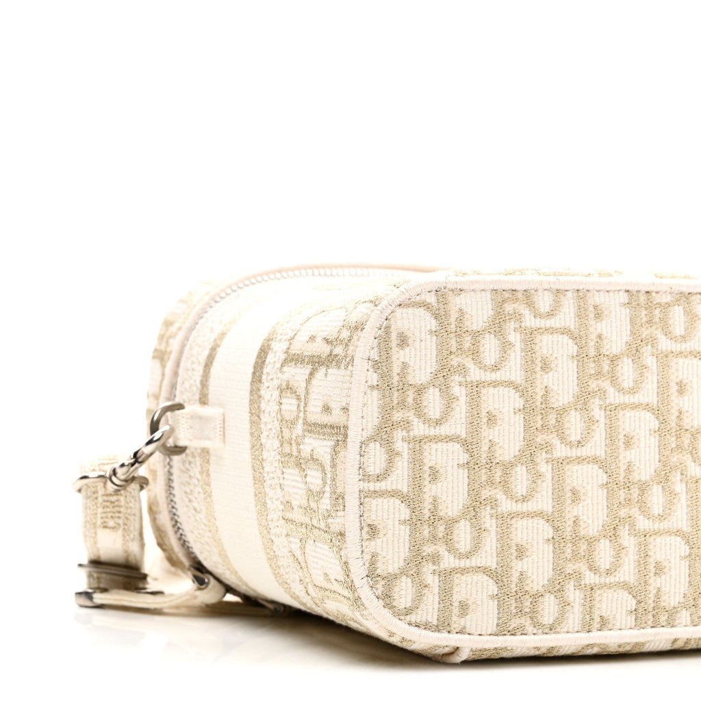 Christian Dior Oblique Diortravel Vanity Case Pale Gold