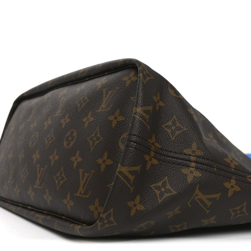 Louis Vuitton Monogram Inside Out Neverfull Bandouliere MM Gaston Blue