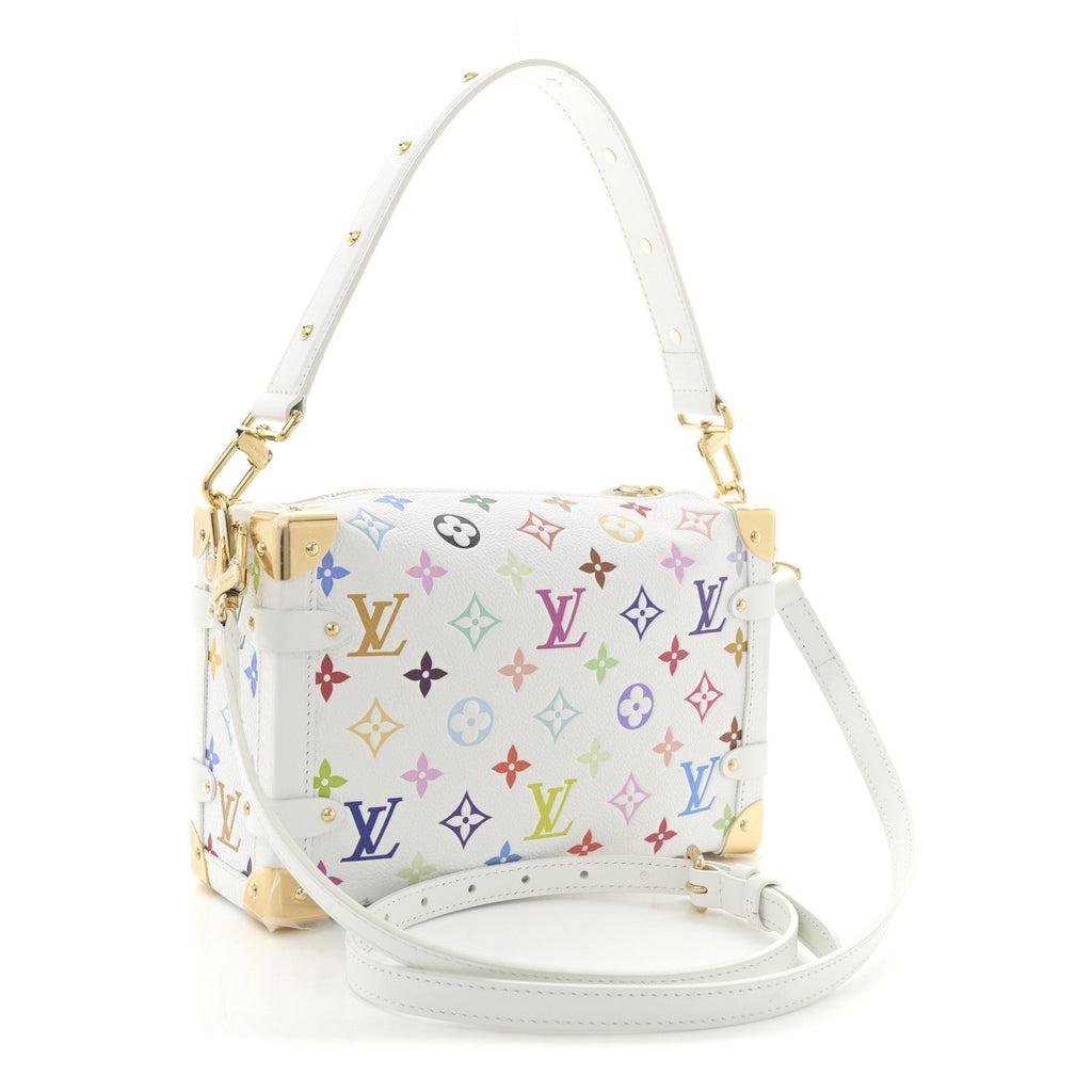 Louis Vuitton LV x TM Cowhide Monogram Multicolor Side Trunk MM White