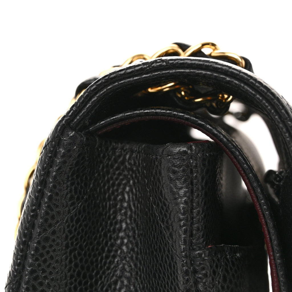 Chanel Caviar Quilted Medium Double Flap Black