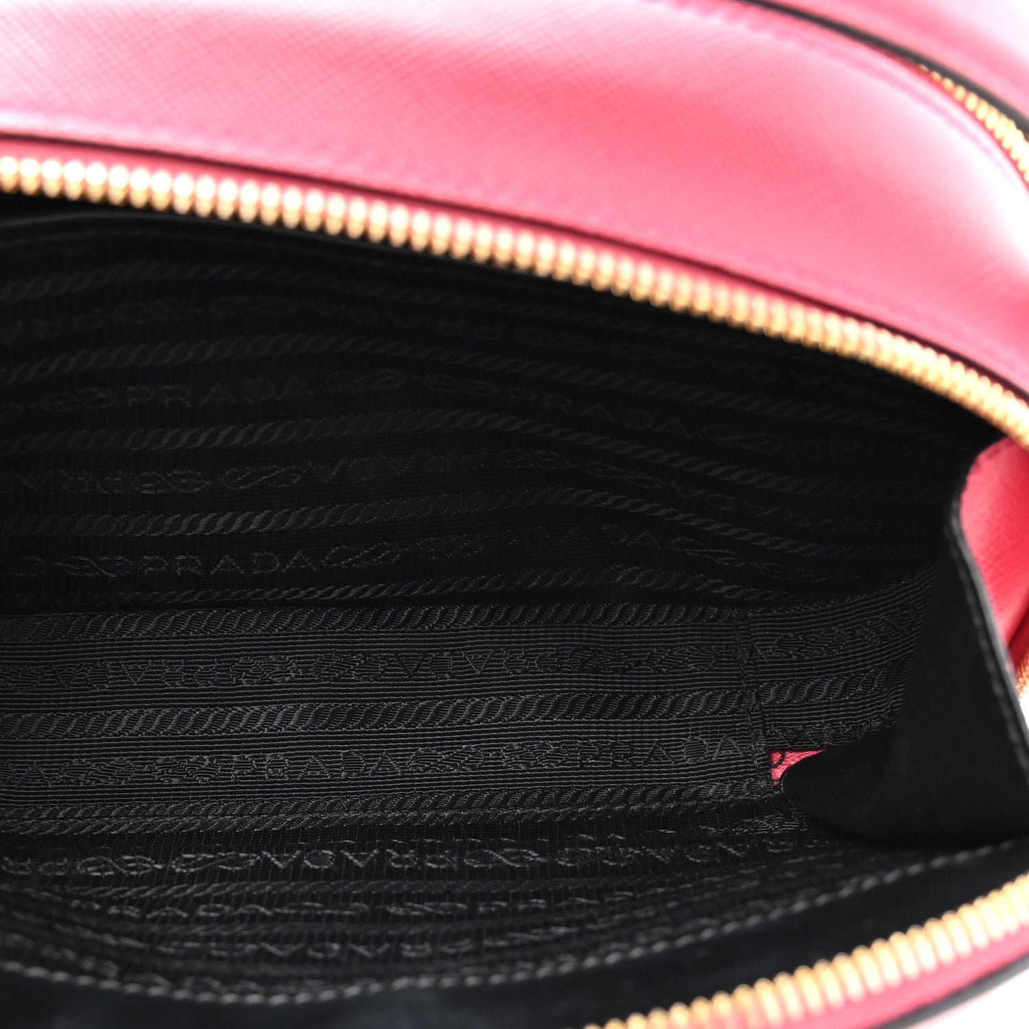 Prada Saffiano Lux Odette Crossbody Magenta