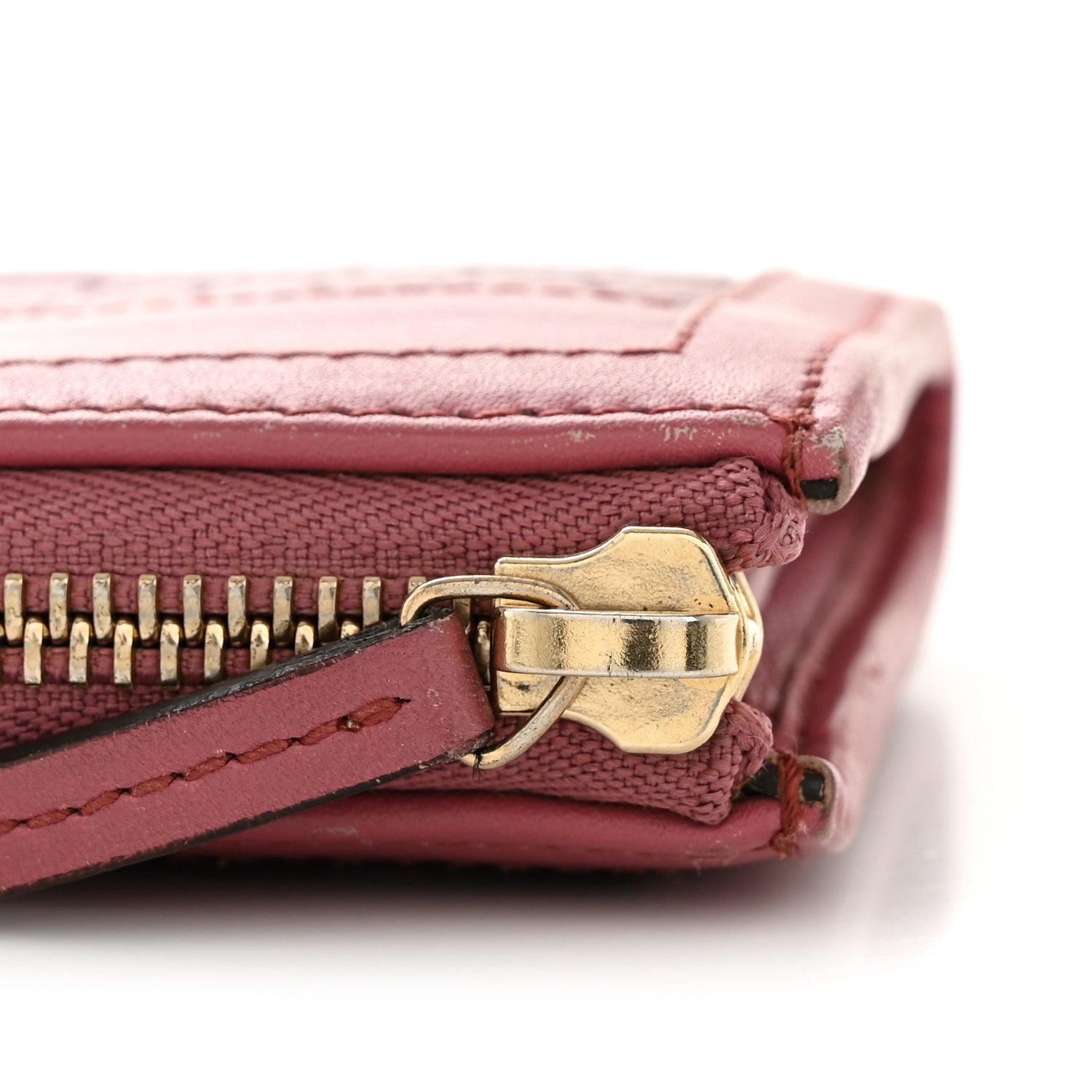 Gucci Microguccissima Sukey Zip Around Wallet Vintage Rose