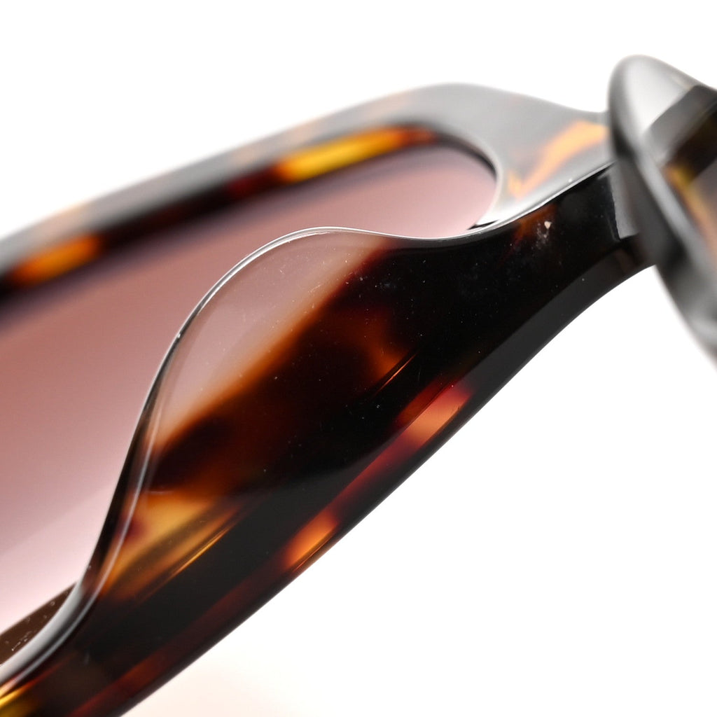 Acetate Sequin Round Sunglasses 5451-A Dark Tortoise