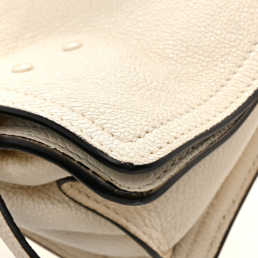 Prada Glace Calf Etiquette Flap Bianco Astra
