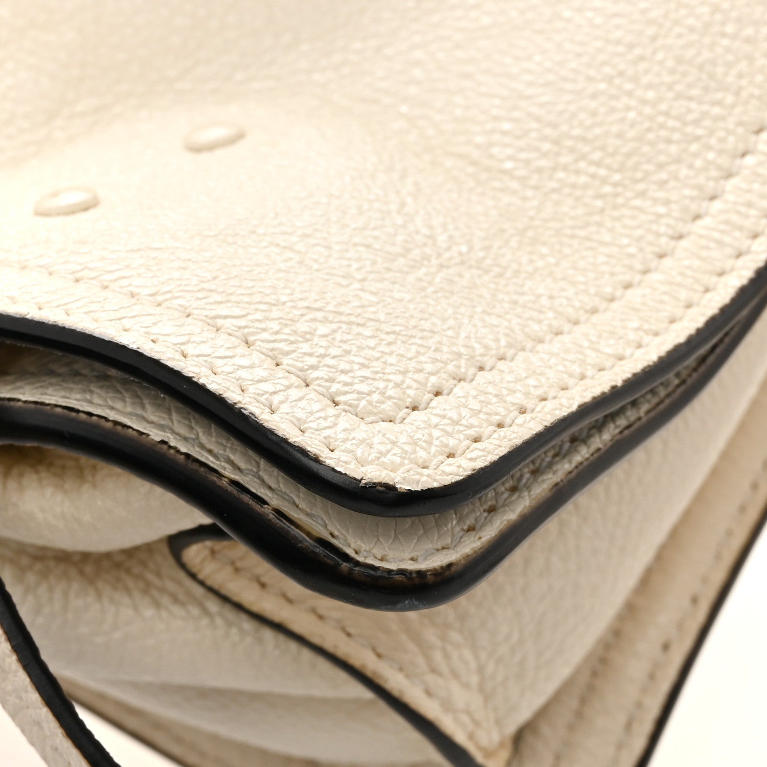 Prada Glace Calf Etiquette Flap Bianco Astra