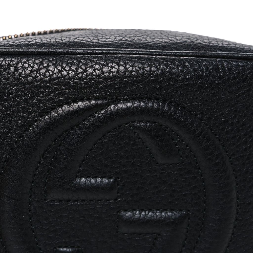 Gucci Pebbled Calfskin Mini Soho Disco Bag Black
