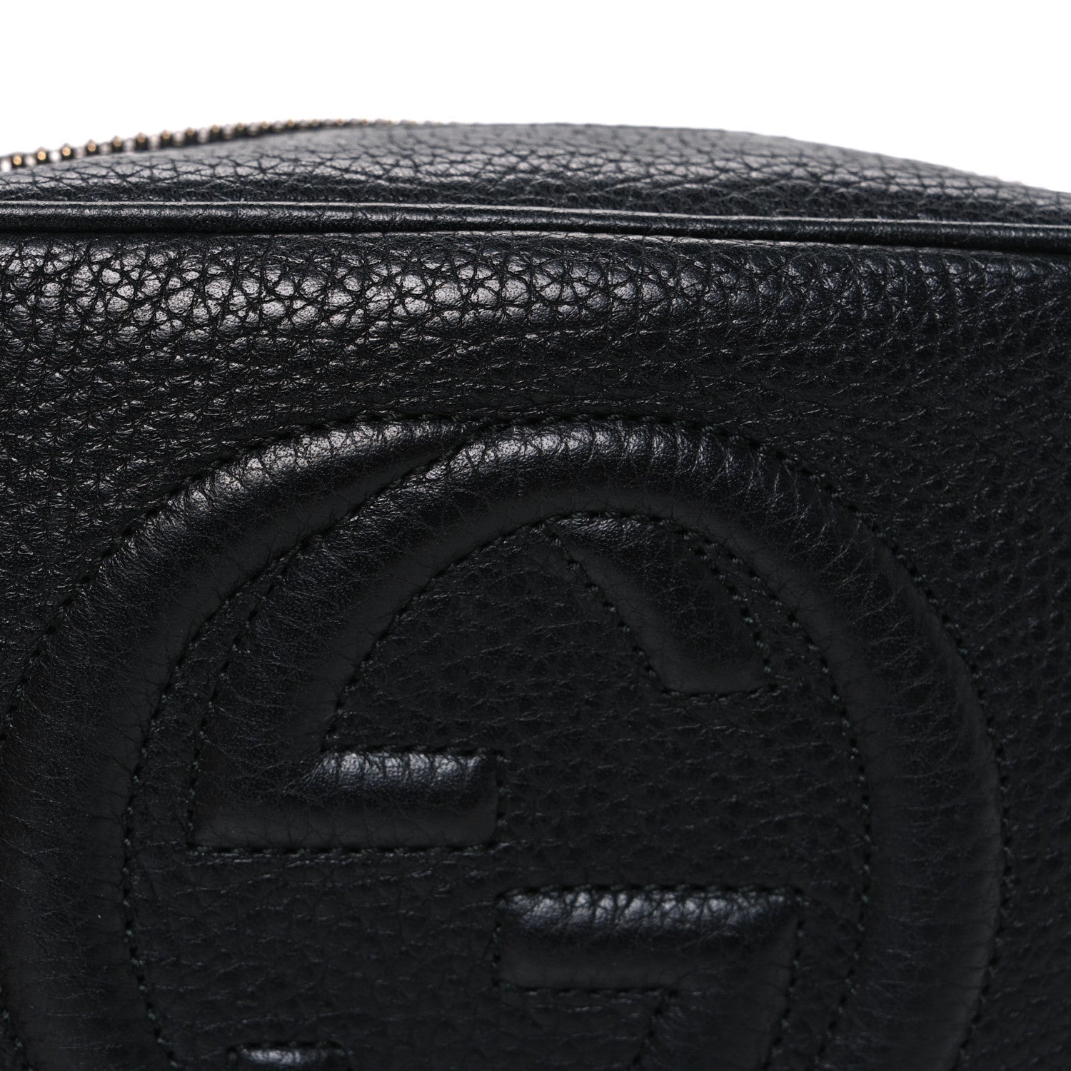 Gucci Pebbled Calfskin Mini Soho Disco Bag Black
