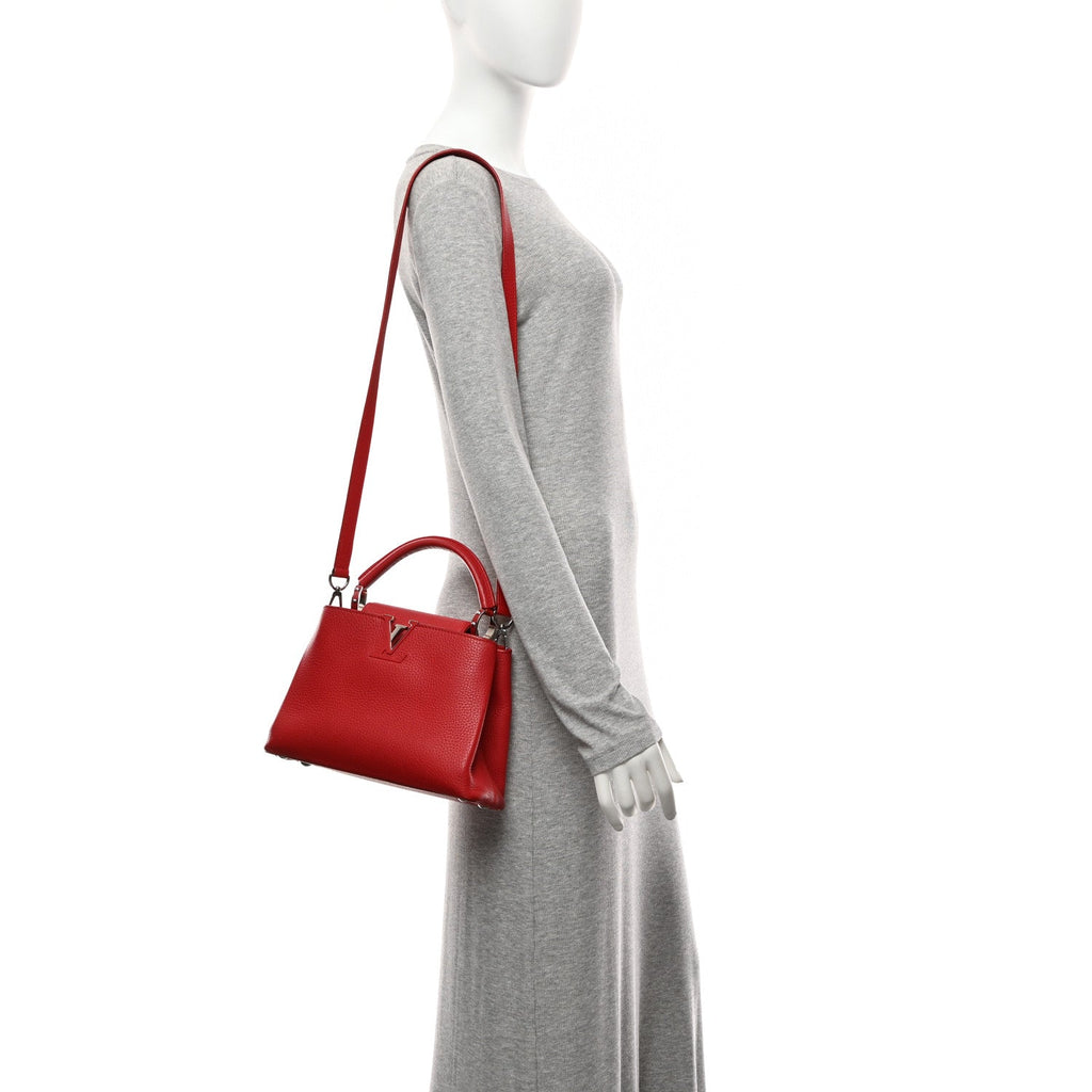 Louis Vuitton Taurillon Capucines BB Scarlet Red