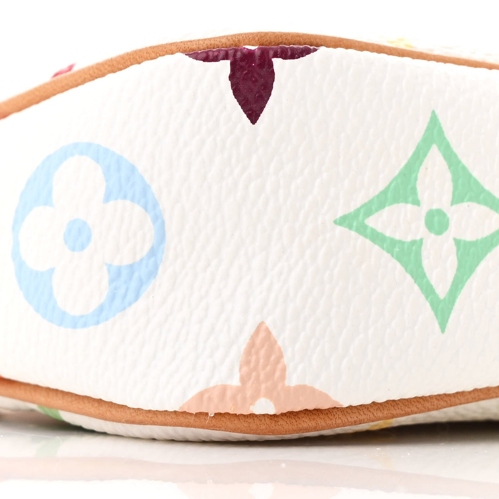 Louis Vuitton Monogram Multicolor Pochette Accessories White
