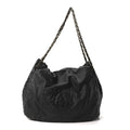 Chanel Vinyl XL Rock and Chain Flap Black