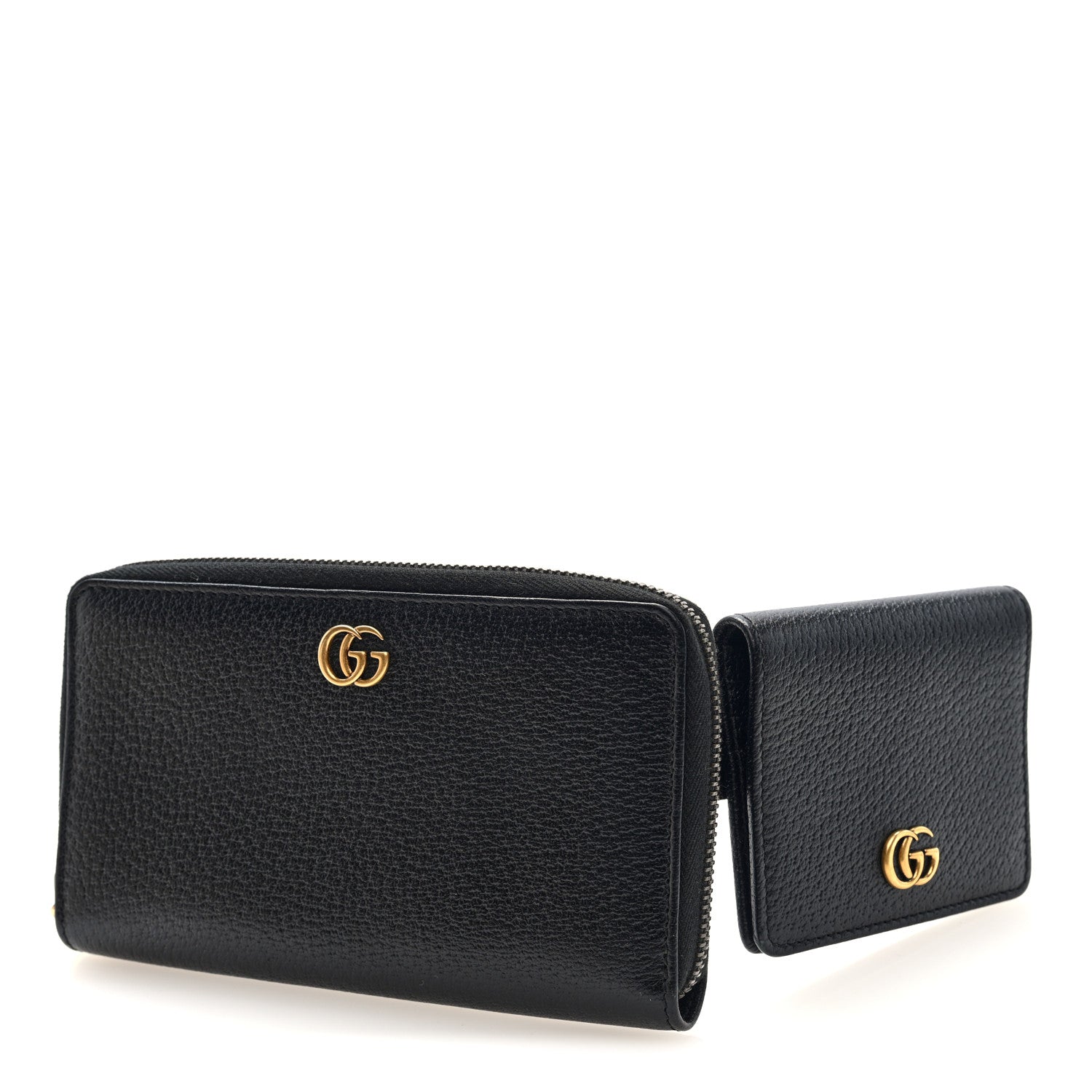 Gucci Calfskin GG Marmont Double Belt Bag 70 28 Black