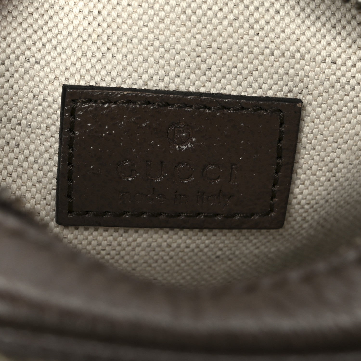 Gucci GG Supreme Monogram Web Mini Ophidia Messenger Brown