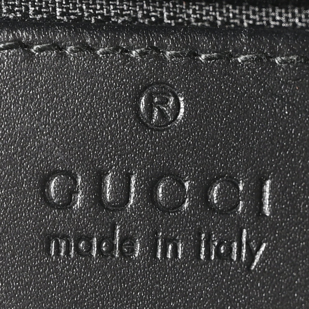 Gucci GG Supreme Monogram Web Messenger Bag Black