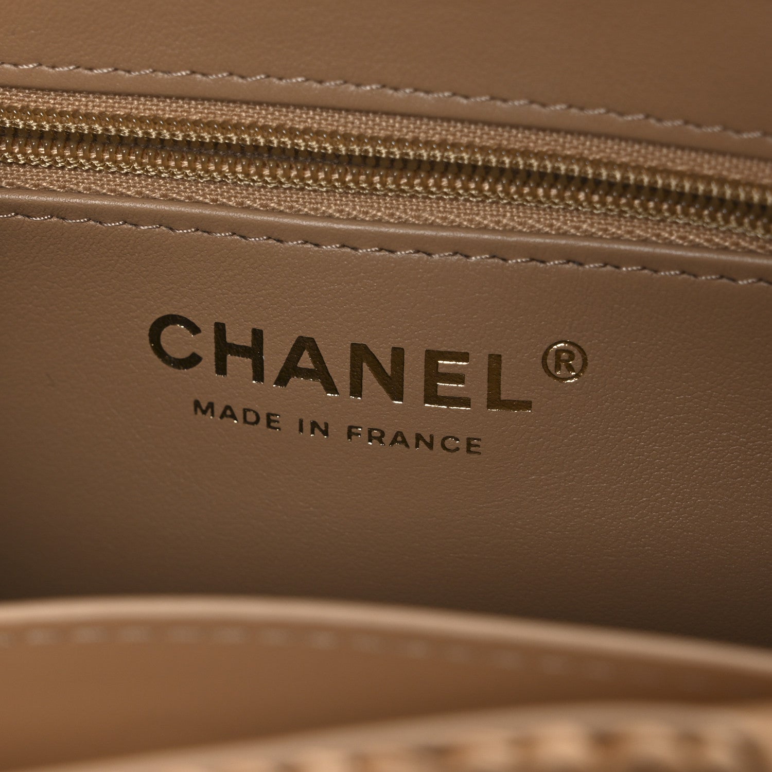 Chanel Braided Raffia Nano Kelly Flap Bag Dark Beige