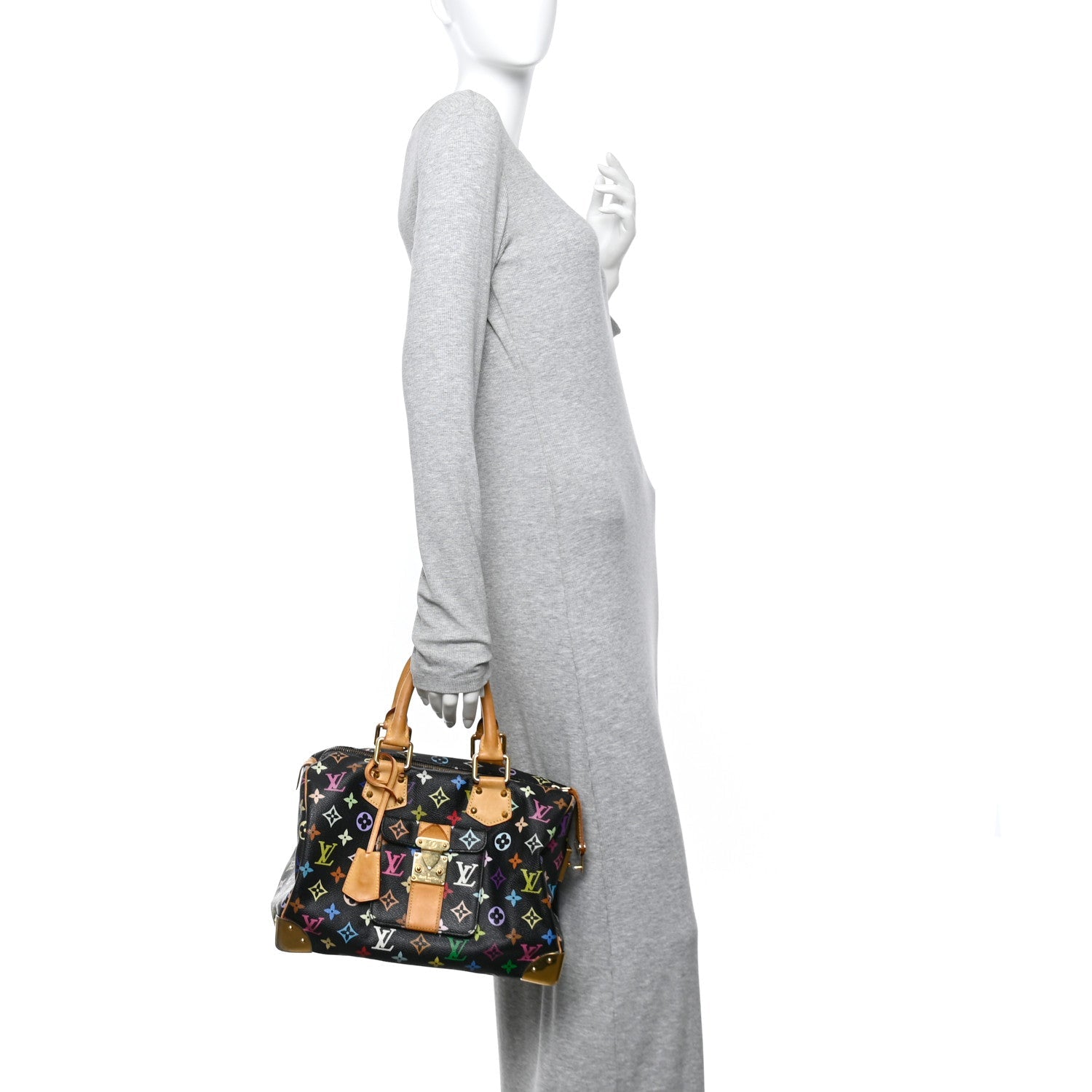 Louis Vuitton Monogram Multicolor Speedy 30 Black