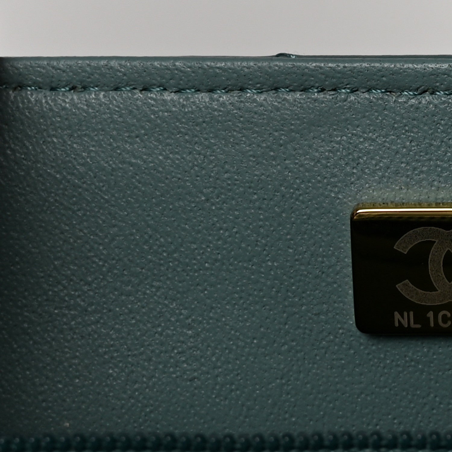 Chanel Lambskin Quilted Mini Rectangular Flap Green