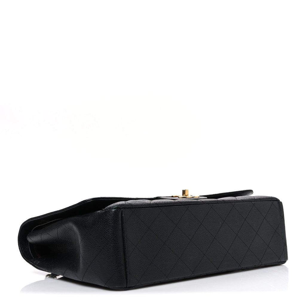 Chanel Caviar Quilted Maxi Double Flap Black