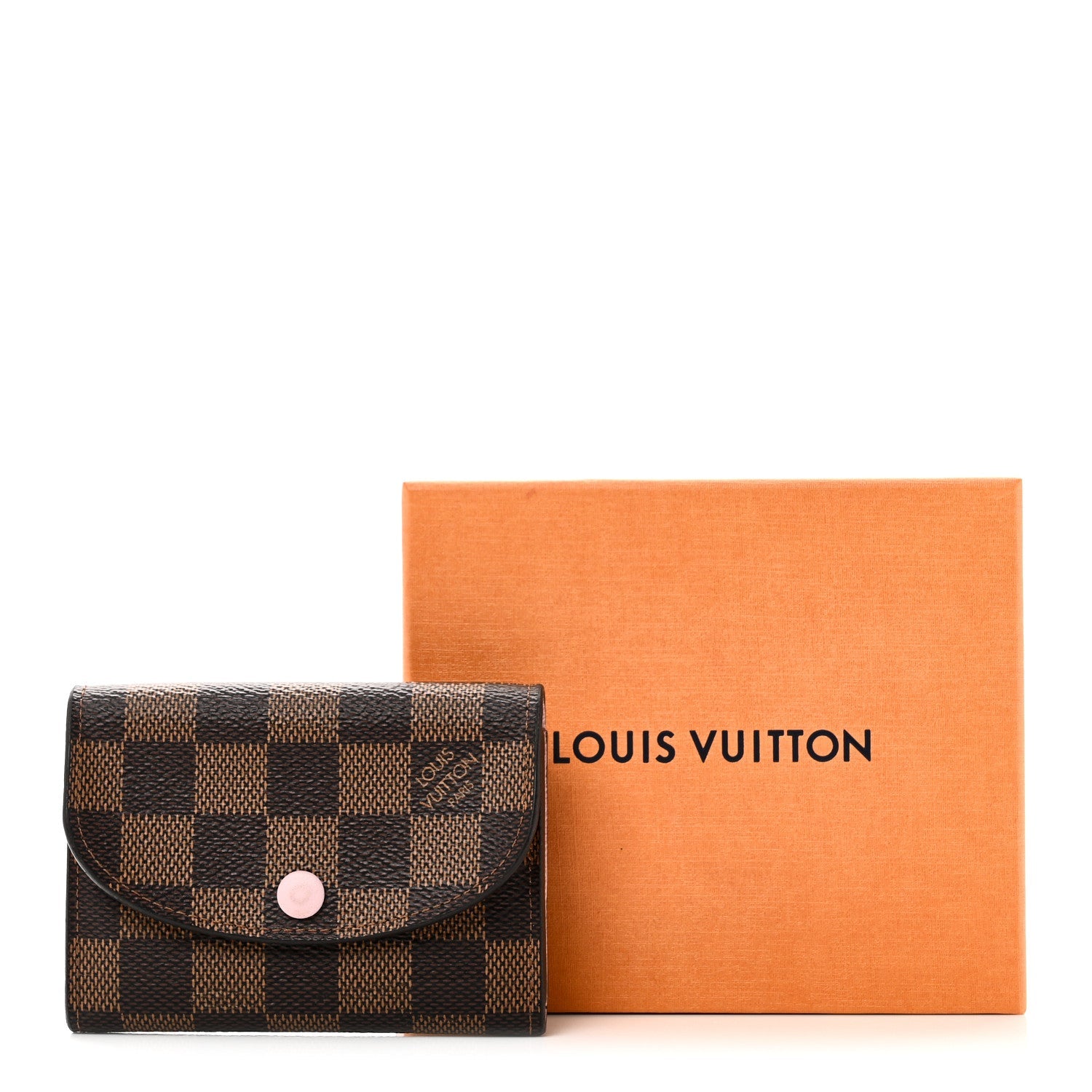 Louis Vuitton Damier Ebene Rosalie Coin Purse Rose Ballerine