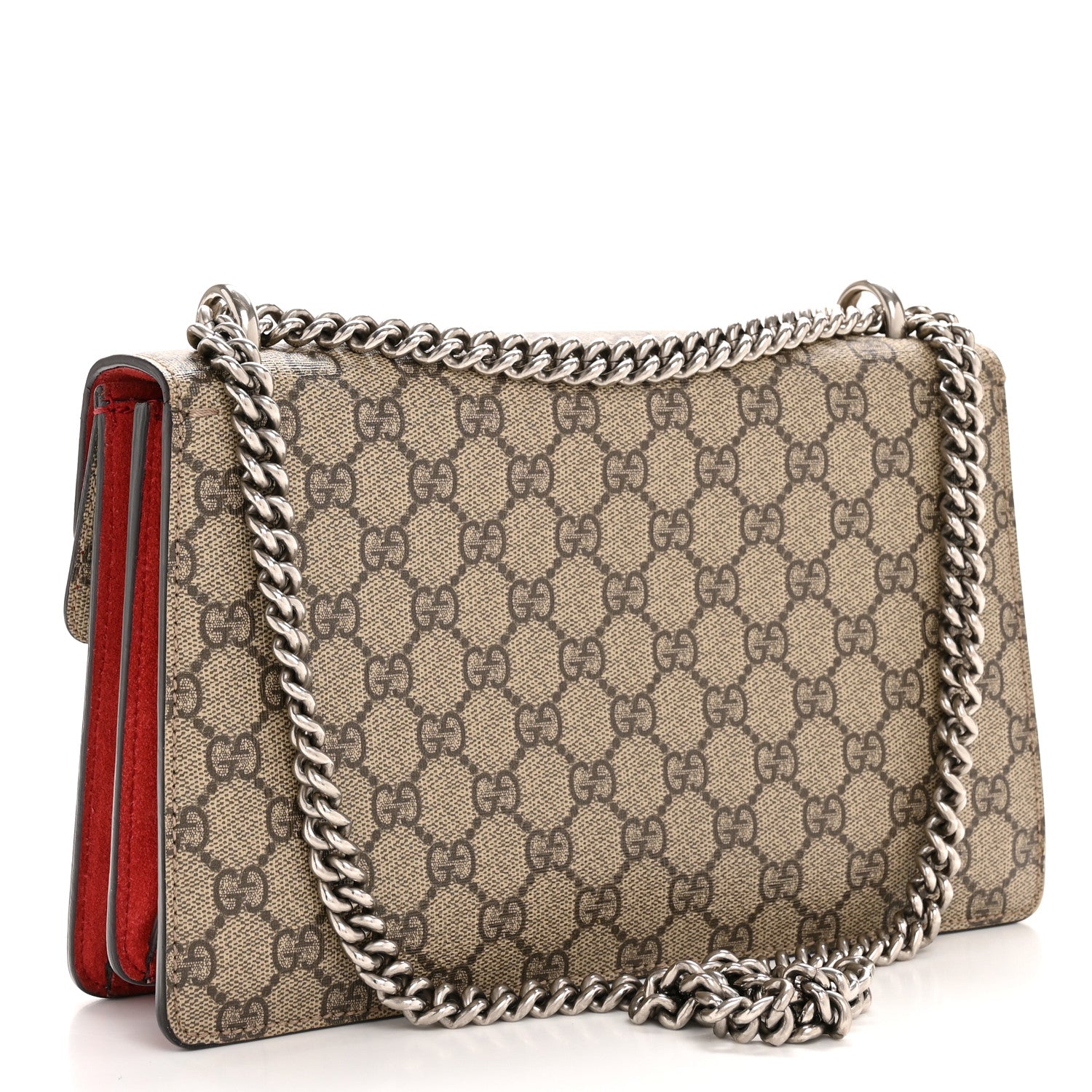 Gucci GG Supreme Monogram Small Dionysus Shoulder Bag Red