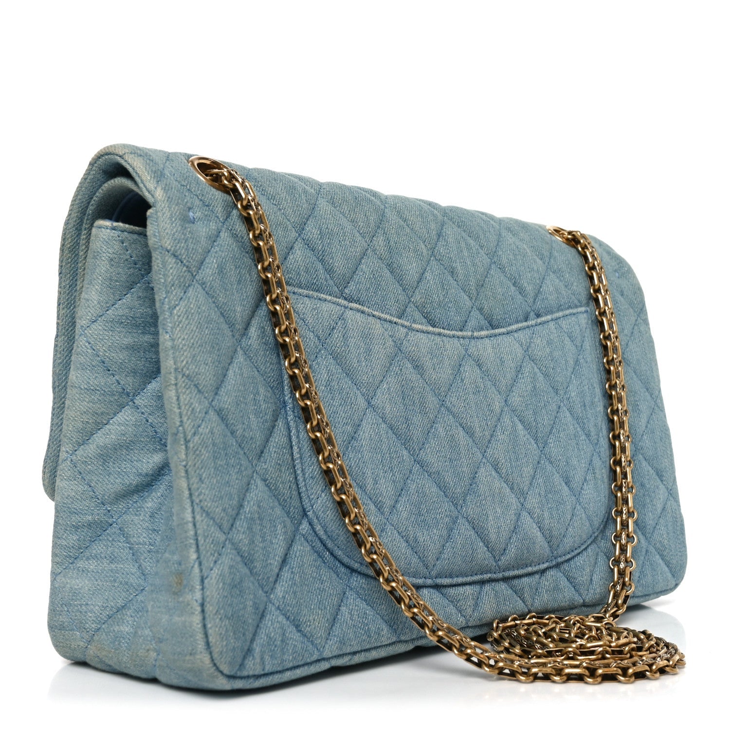 Chanel Denim Quilted 2.55 Reissue 226 Flap Light Blue