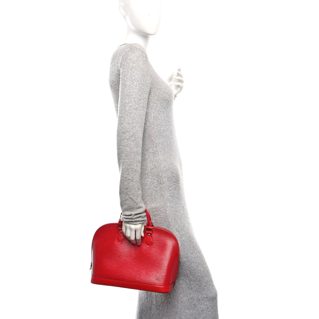 Louis Vuitton Epi Alma PM Castillan Red