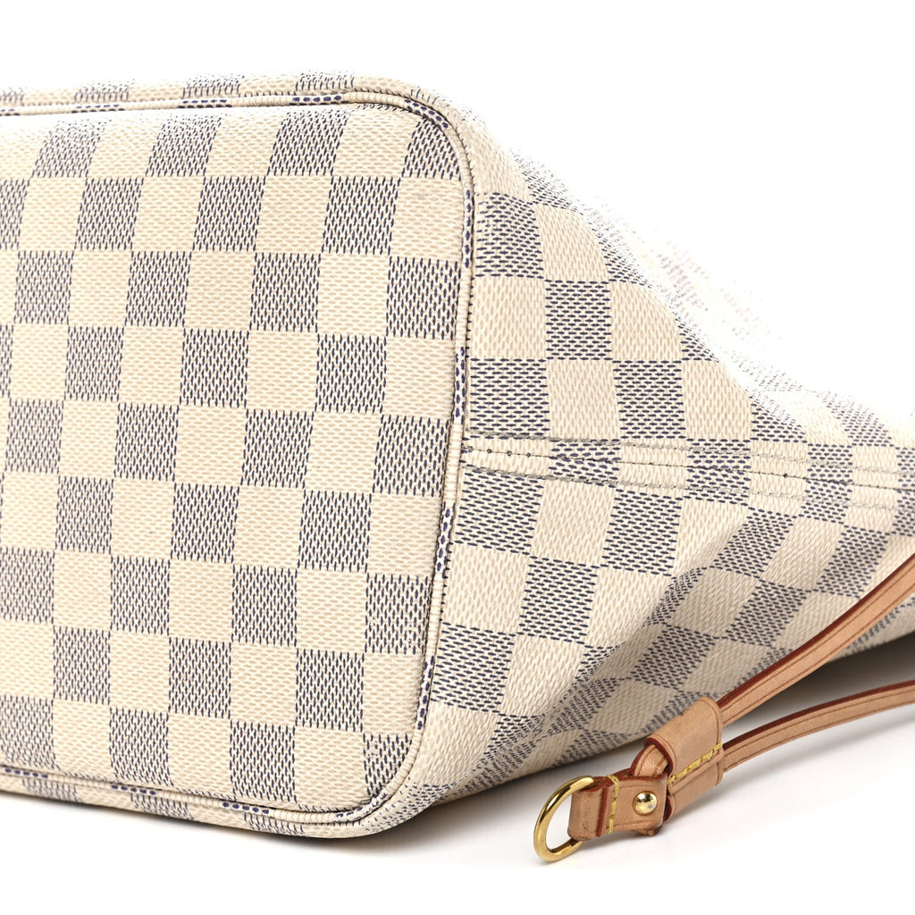 Louis Vuitton Damier Azur Neo Neverfull MM Rose Ballerine