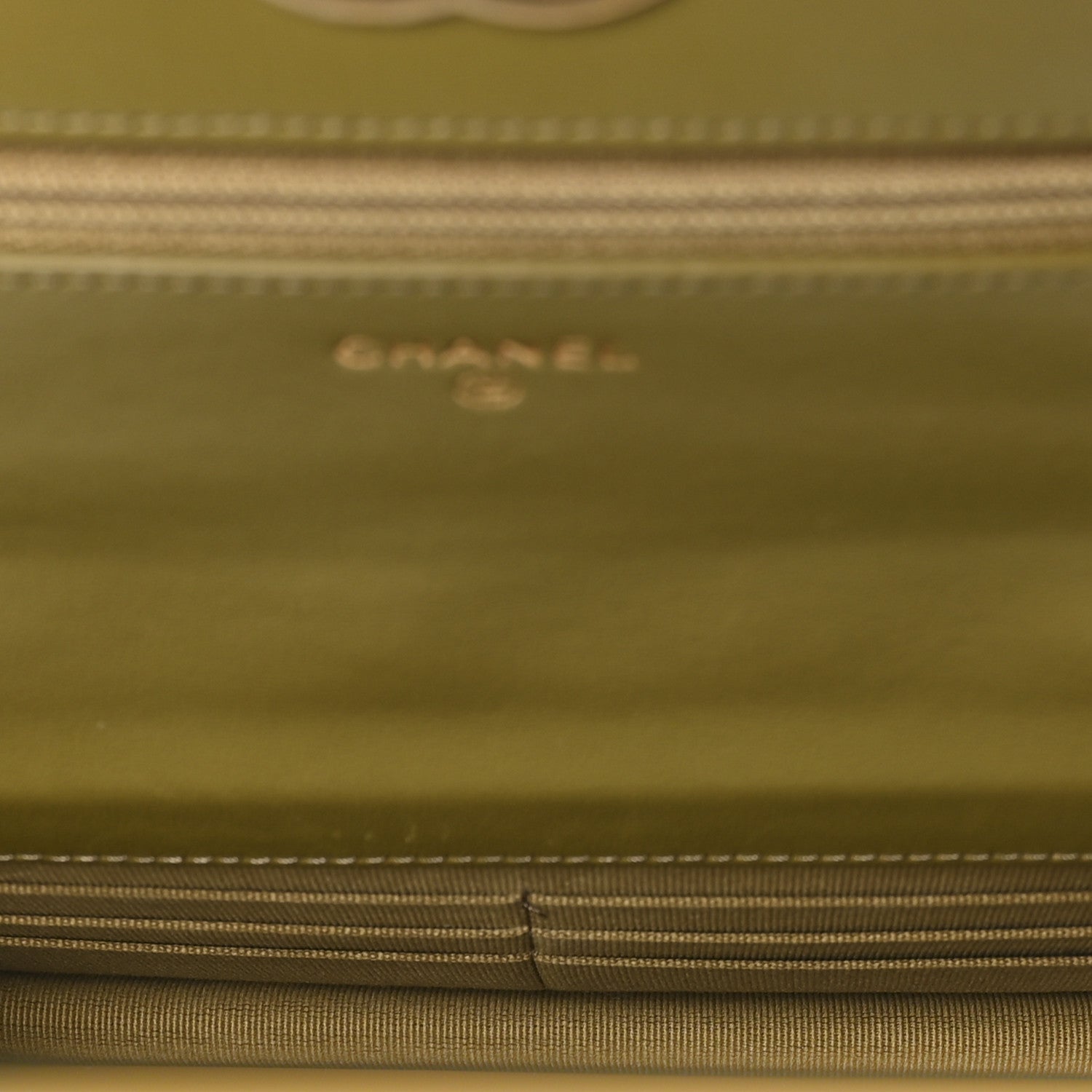 Chanel Lambskin Quilted Chanel 19 Wallet On Chain WOC Green