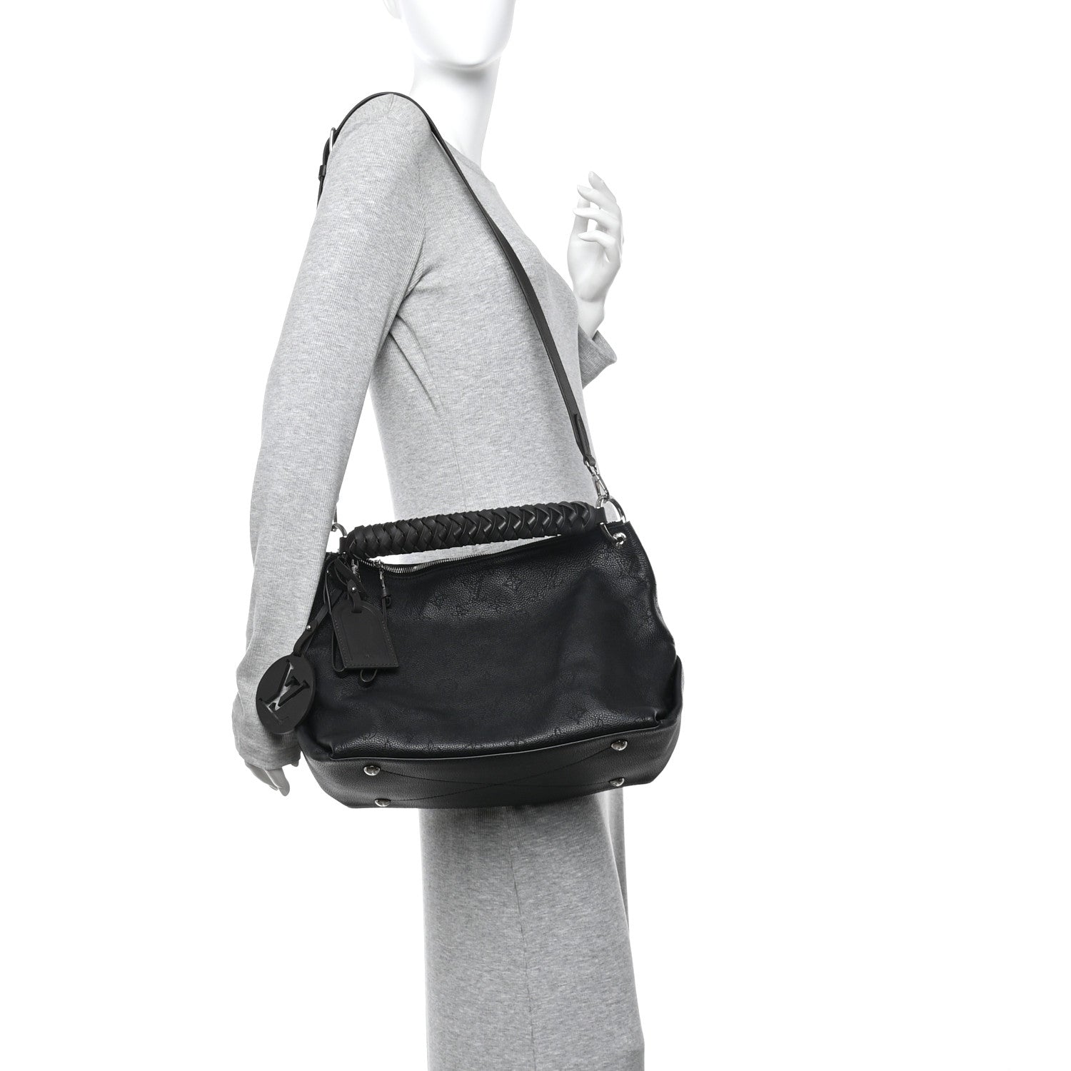 Louis Vuitton Mahina Beaubourg Hobo MM Black