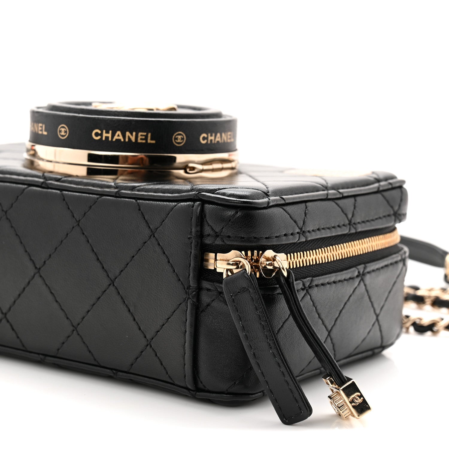 Chanel Lambskin Quilted Coco Click Bag Black