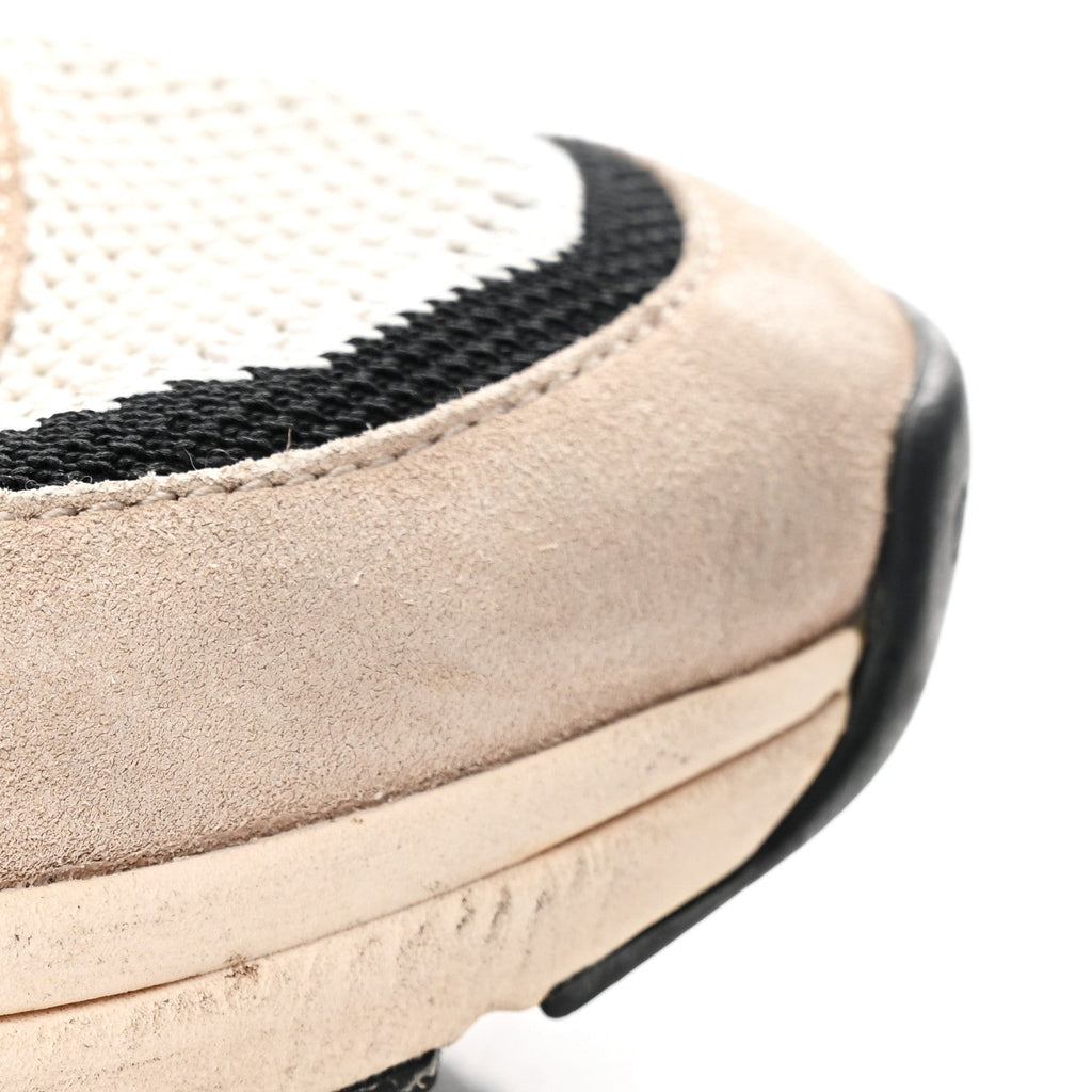 Mesh Suede Fabric Womens CC Sneakers 38.5 Light Pink White Black