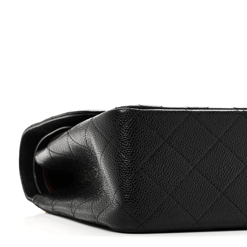 Chanel Caviar Quilted Jumbo Double Flap Black