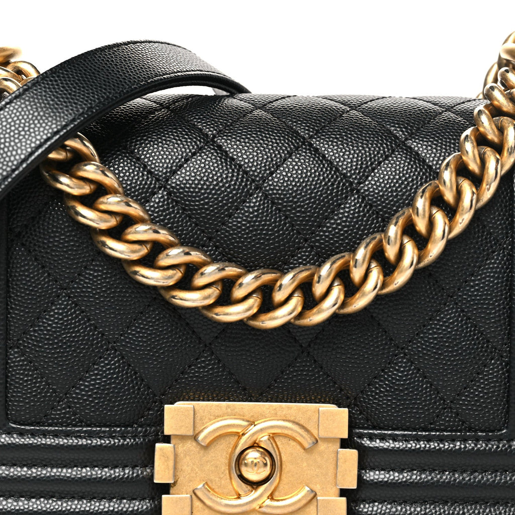 Chanel Caviar Quilted Small Boy Flap Black