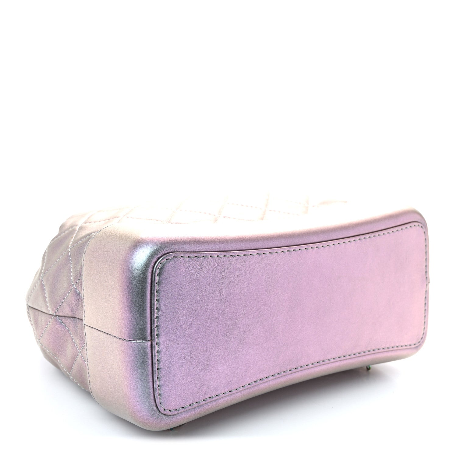 Chanel Iridescent Aged Calfskin Quilted Gabrielle Backpack Light Purple