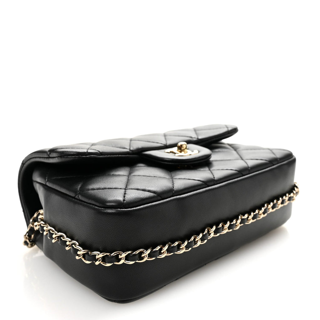 Chanel Lambskin Quilted Small My Precious Flap Black
