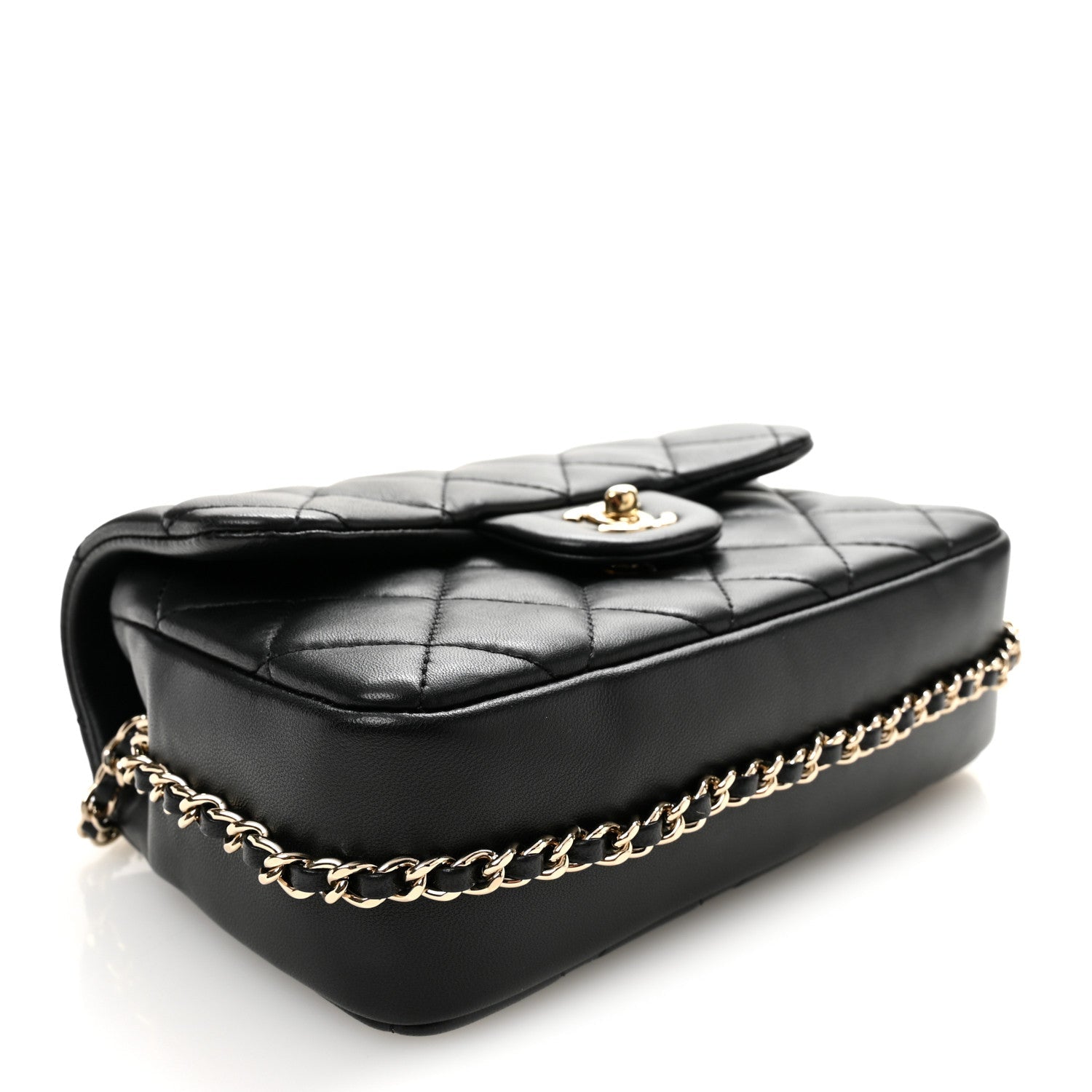 Chanel Lambskin Quilted Small My Precious Flap Black
