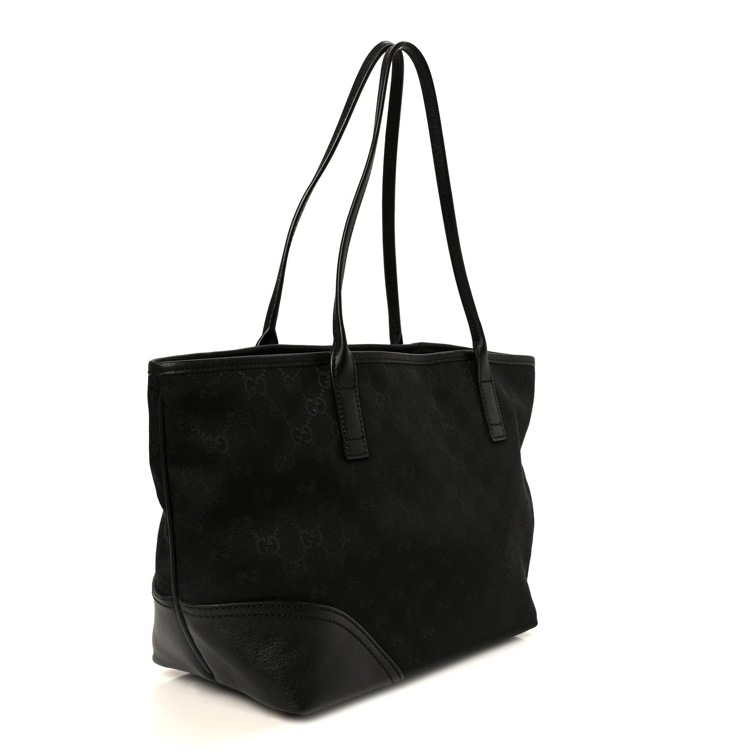 Gucci Monogram Medium New Britt Tote Black
