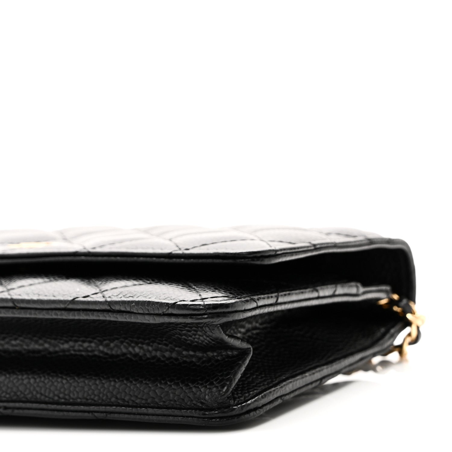 Chanel Caviar Quilted Wallet on Chain WOC Black