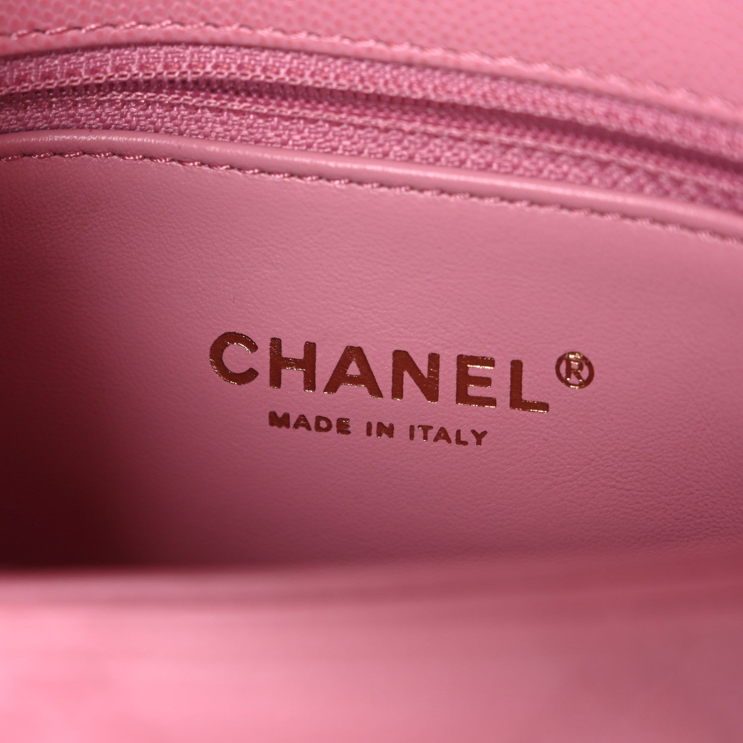 Chanel Caviar Quilted Mini Coco Chain Handle Flap Pink