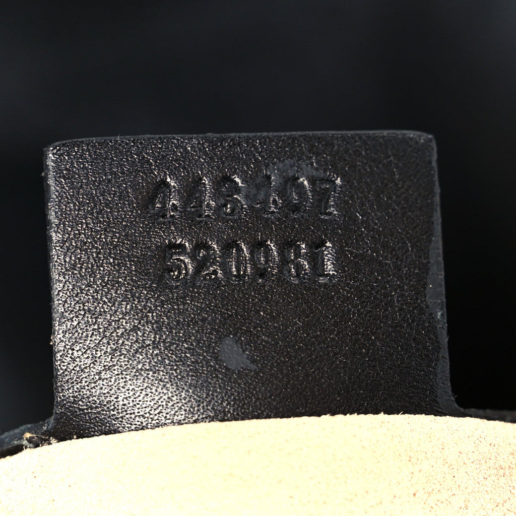 Gucci Calfskin Matelasse Small GG Marmont Shoulder Bag Black