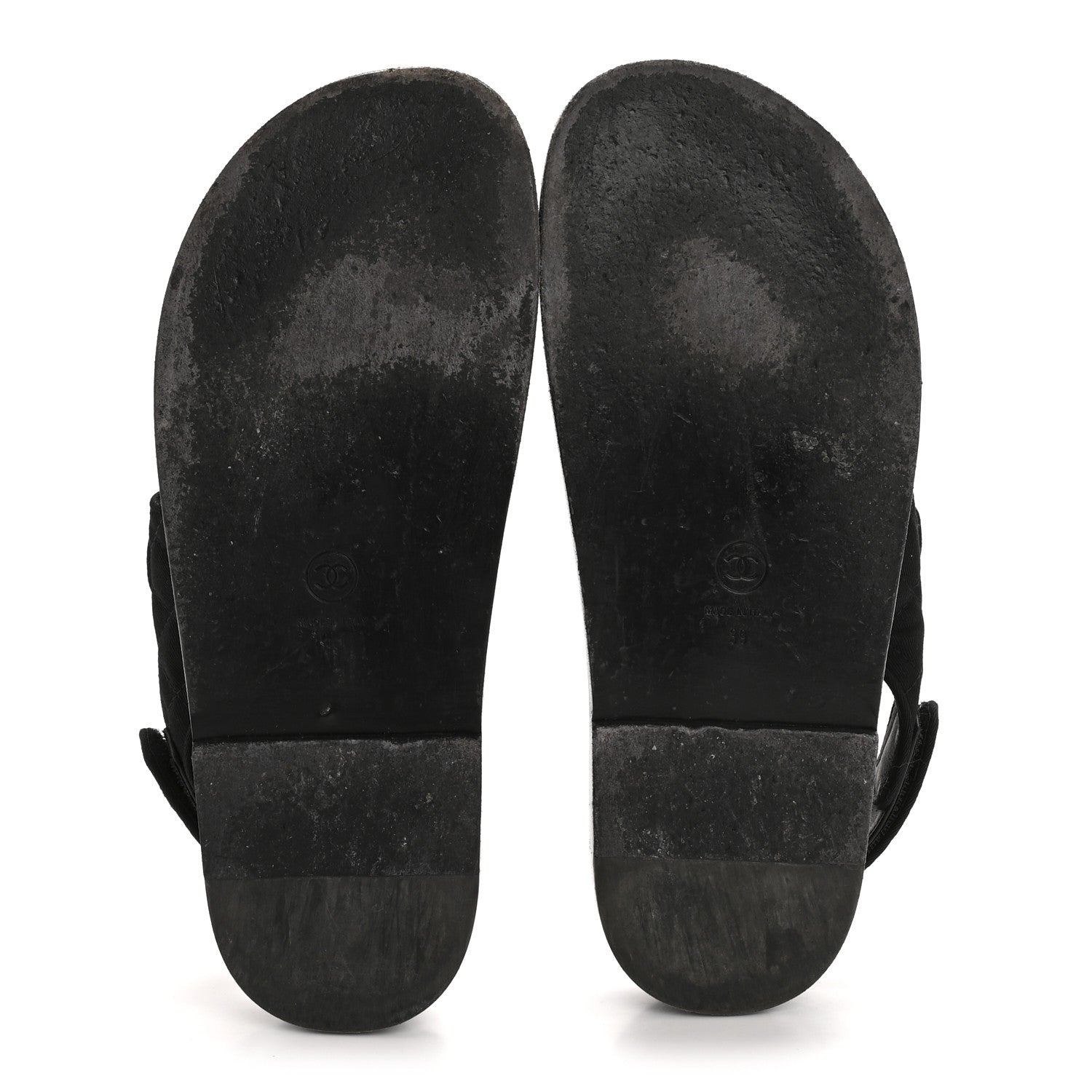 Mixed Fibers Velcro Dad Sandals 39 Black
