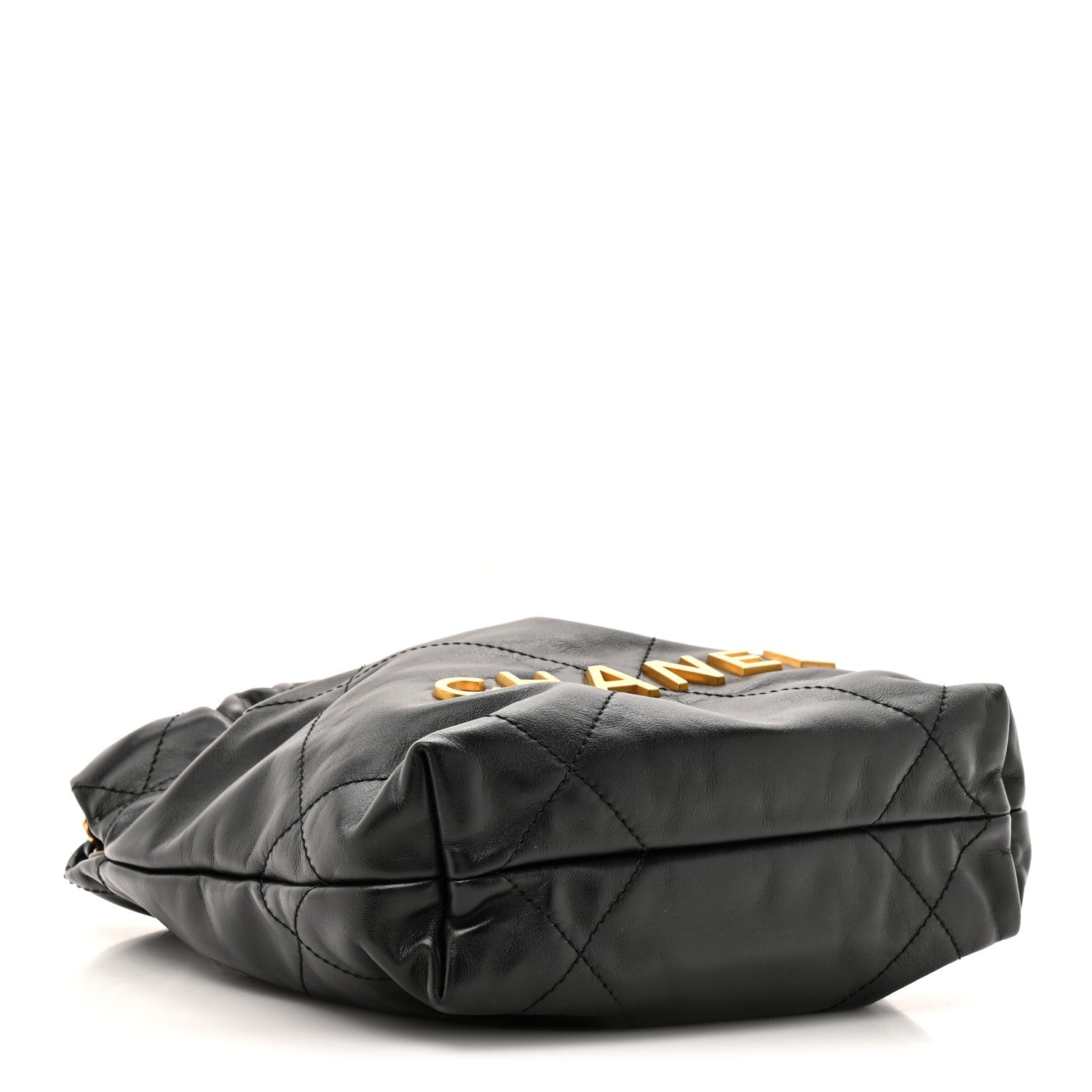 Chanel Shiny Calfskin Quilted Mini Chanel 22 Black