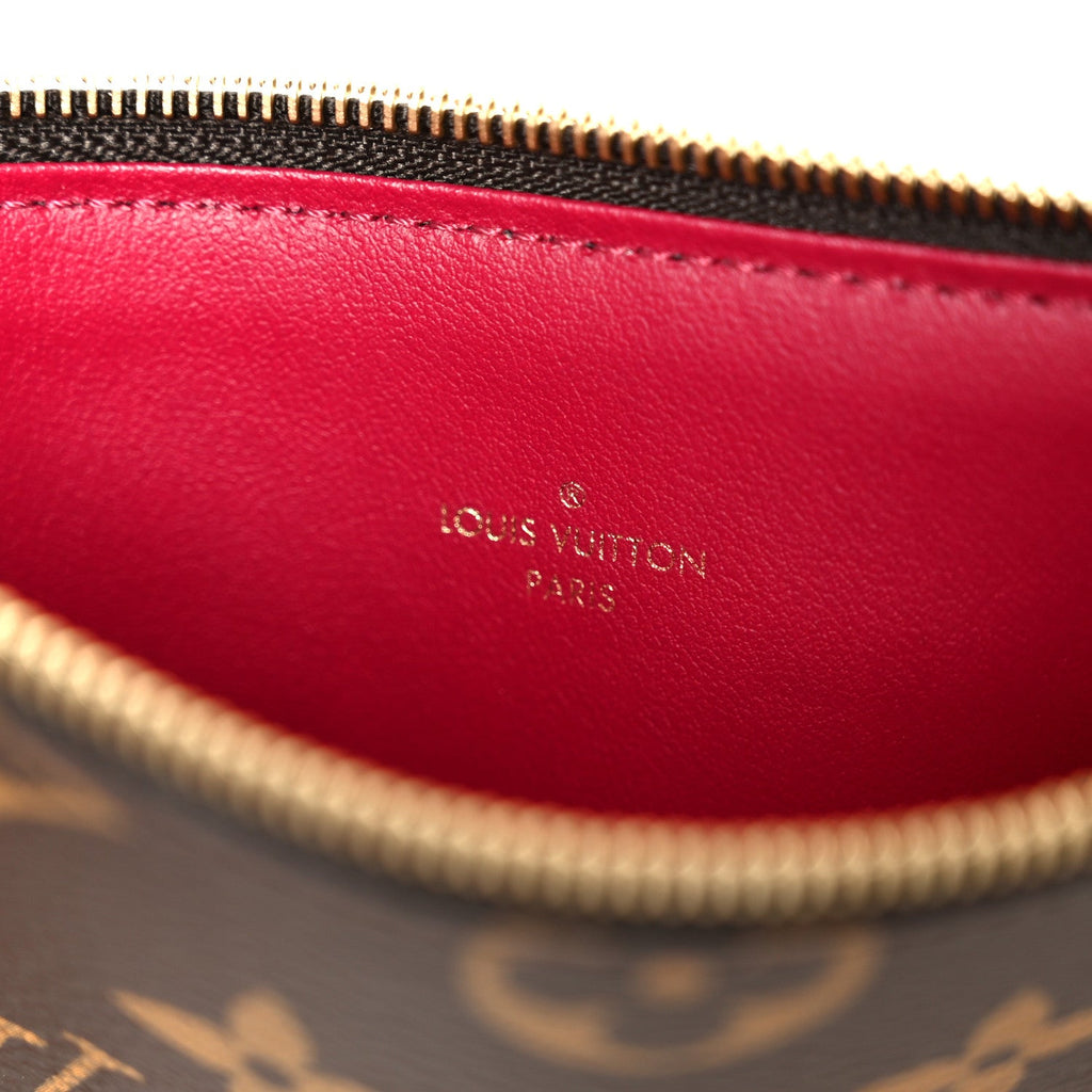 Louis Vuitton Monogram Pochette Felicie Chain Wallet Fuchsia